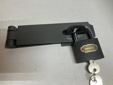 60mm IRON PADLOCK WITH HASP AND STAPLE HEAVY DUTY