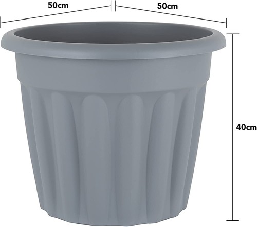 50cm round garden planter - round,