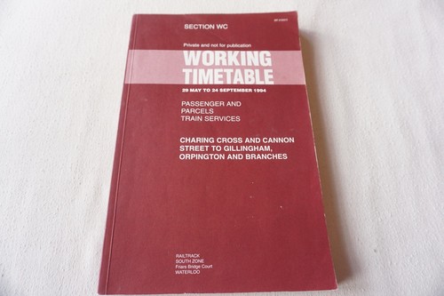 1994 railway working timetable - 1994,