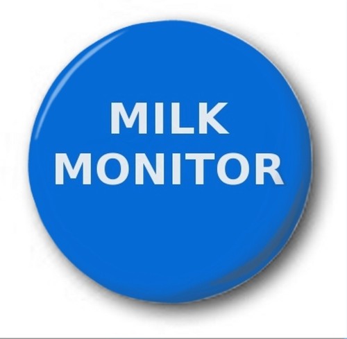 Milk monitor 25mm button - milk,