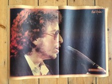 Bob Dylan Vintage Newspaper Pull Out Poster 1974 Double sided Sounds Collection 