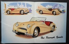 1953 the Triumph TR 2  Sports Car - specifications Advertisement leaflet