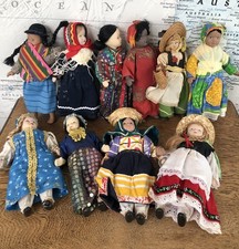 9 Vintage Porcelain Dolls and