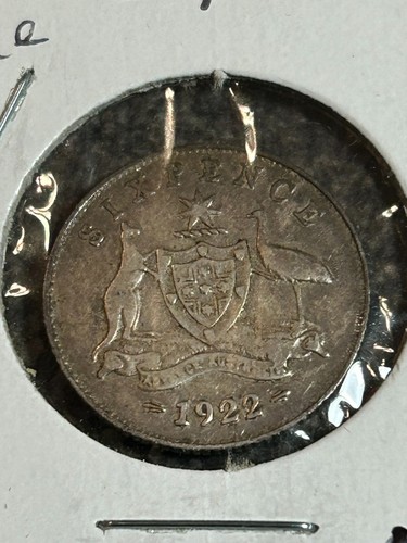 1922 sixpence coin good fine - coin,