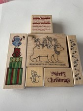 6 Wooden Backed Christmas