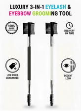 3 in 1 Eyebrow & Eyelash Comb Brush Brow Shaper Lash Separator & Grooming Tool