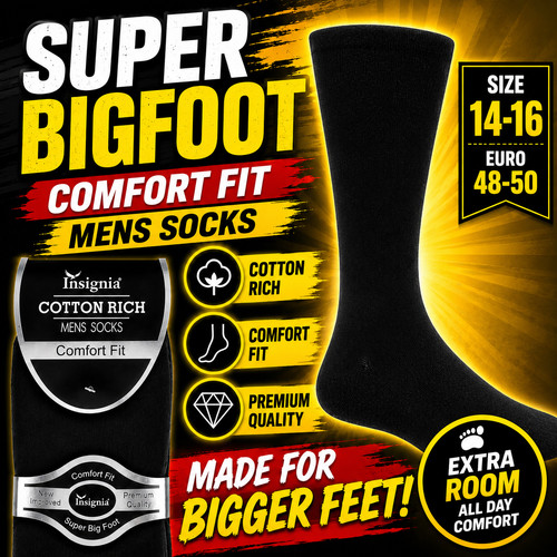 Mens socks super size bigfoot - socks,