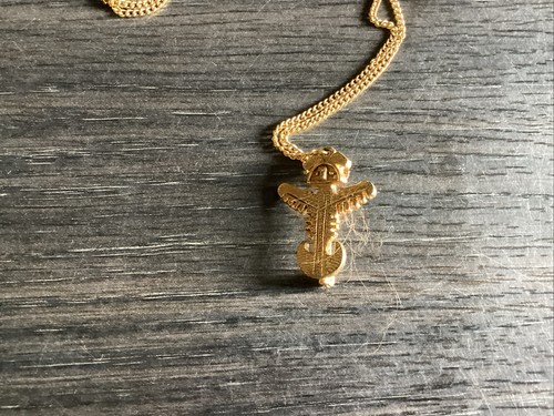 Vintage gold tone - tone, pole