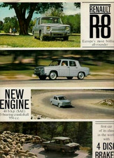 Renault 8 956cc 1962-1963 UK Market Launch Foldout Sales Brochure