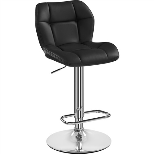 Faux leather bar stool - faux,