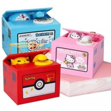 Pikachu Savings Money Box Piggy Electronic Bank Coin Moving Pokemon Gift Xmas