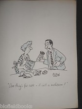 CLIFFORD C LEWIS “CLEW” Original Pen & Ink Cartoon - Mushroom, Toad Stool #307