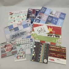 Joblot Scrapbooking Papers & Embellishments Cardmaking Papercrafts Bundle Xmas