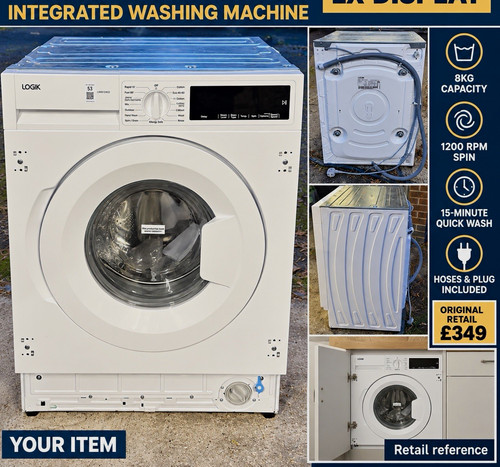 Logik liw812w22 integrated 8kg - liw812w22,