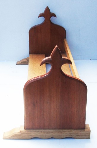 Gothic oak book shelf trough - oak,
