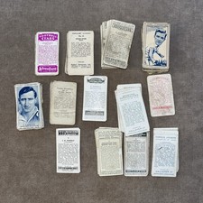 Vintage Sports Cigarette Cards Lot – Football, Cricket, Horse Racing 