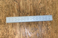 VINTAGE RABONE CHESTERMAN No49R RUSTLESS CHROME FACE 6” RULE ENGINEER OLD TOOLS