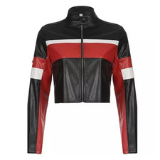 Women's Real Leather Biker