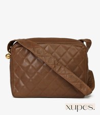 Chanel Brown Quilted Caviar