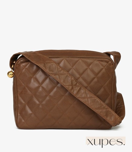 Chanel brown quilted caviar - quilted,