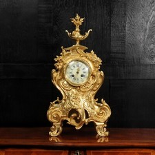 Large Antique French Rococo Clock by A D Mougin Fully working and tested