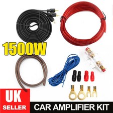 1500 Watt 8GA Car Amplifier Wiring Kit Audio Subwoofer Sub Power AMP RCA Cable