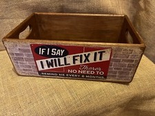 I WILL FIX IT STORAGE CRATE MADE FROM RECLAIMED TIMBER 33x20x13cm