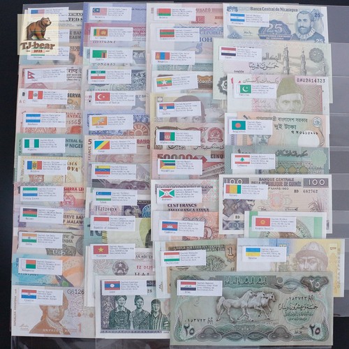 Lots 100 different paper - lots, money