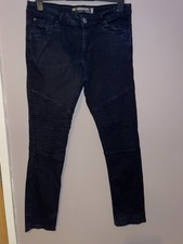 Seven Series Black Biker Jeans