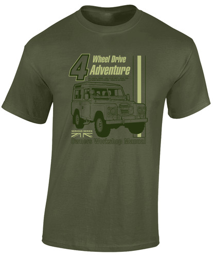 Wheel drive mens shirt - drive, 4x4