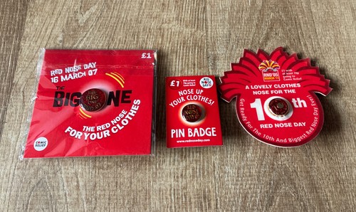 Red nose day comic - day, pin