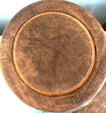 ANTIQUE DARK WOOD BREAD BOARD