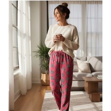 Pink Sheep Fleece Pajama Pants