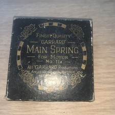 Vintage Garrard Main Spring For Motor No 11a