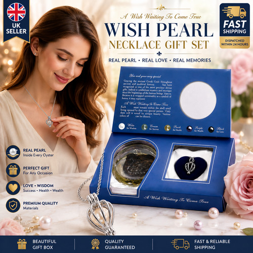 Wish pearl necklace gift set - gift,