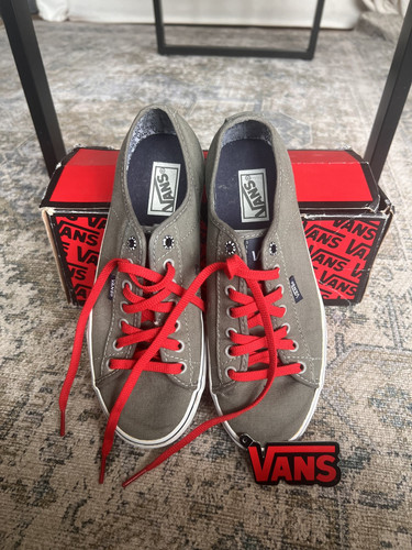 Grey vintage vans - vintage, (red