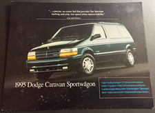 1995 Dodge Caravan Sportwagon - Vintage 2-Sided Dealer Sales Print Ad Brochure *