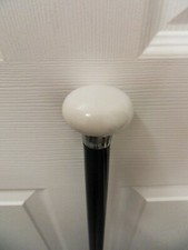 Walking Stick White Ceramic Handle Very Tall @ 37.75" / 96cm