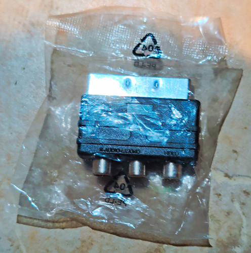 Scart rca female - to, av