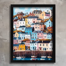 Seaside Town Picture Coastal