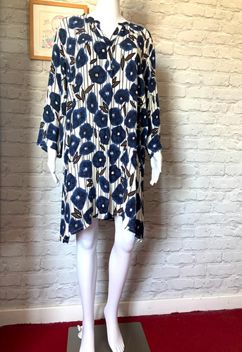 Masai size blue stylized - size, l
