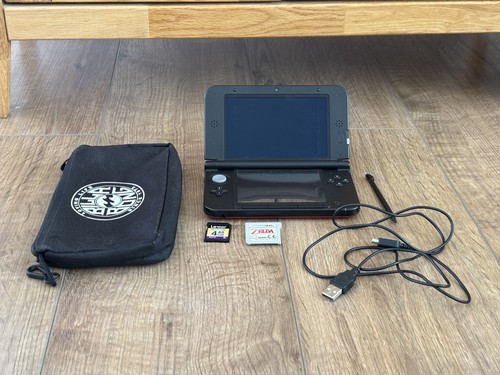 Nintendo 3ds red black - nintendo, xl