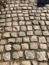 Reclaimed French cobbles