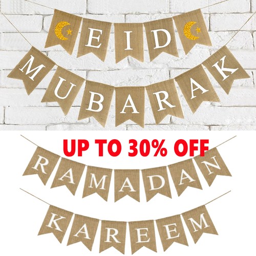 Eid mubarak banner bunting - banner,