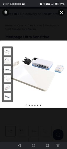 Medpage ultra sensitive alarm - ultra,