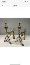 Pair of Antique 19thC Brass