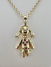 Big 9ct Gold Multi Gem Movable