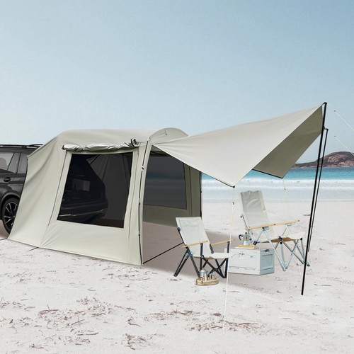 Portable car tent attachment - car,