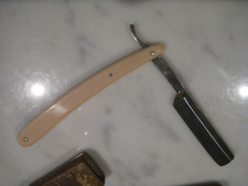 Vintage Cased Rodgers Star & Cross Primo Sheffield Steel Razor Engraved Blade