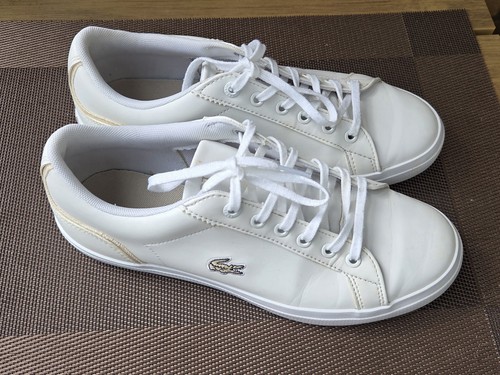 Lacoste white trainers - white,